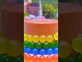Download Lagu You Won't Believe How Easy it is to Make a Rainbow Buttercream Cake at Home #miniaturecake #shorts