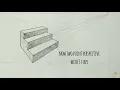 One and two point perspective simple 3 and 4 steps stair tutorial