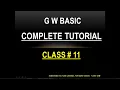 how to work in gwbasic Read Data Statement Restore Statement complete tutorial by cs by sam