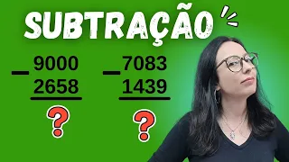 SUBTRAÇÃO COM REAGRUPAMENTO (EMPRESTAR) - Fácil e Rápido
