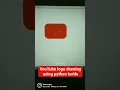 YouTube logo drawing using Python Turtle Python Turtle Coding Learnonpy YouTube