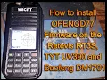 How to Install OpenGD77 on an HT for Satellite Ops