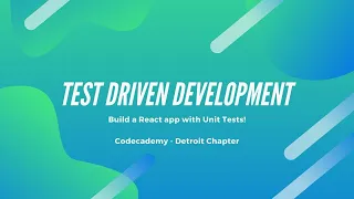 Test Driven Development Demo Build a To-Do App with React