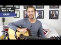 Download Lagu Don't Look Back In Anger - ACOUSTIC Guitar Lesson Tutorial - OASIS/ Noel Gallagher