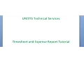 Timesheet and Expense Report Tutorial