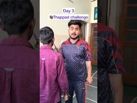 Day- 3 👋🏿Thappad Challenge😂 #attli #comedy #shorts