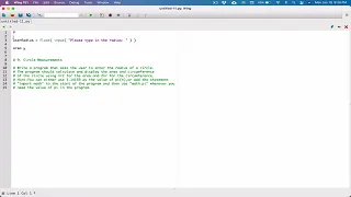 2 9 Part 1 Circle Measurements - Python