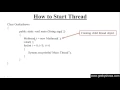 301 How to Start Thread in Java Programming Hindi
