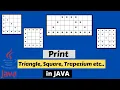Print any type of shapes Parallelogram etc in Java by Code Spark CS