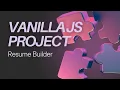 Resume Builder Website Project HTML CSS JavaScript 12 Weeks 12 Projects