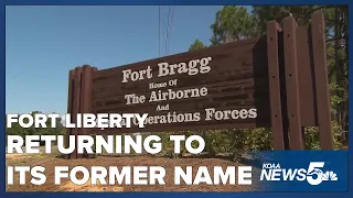 Fort Liberty name changed back to Fort Bragg but not after the Confederate leader