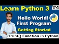 First Hello World Program in Python How to run Python file in visual studio code cyber warriors