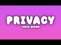 Chris Brown - Privacy (Lyrics)