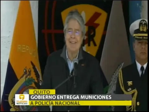 Gobierno entrega municiones a policía nacional