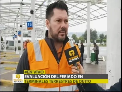 Evaluación del feriado en terminales terrestres de Quito