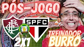 PÓS-JOGO COM REACT:Fluminense 2x1 SÃO PAULO- VAI POUPAR ATÉ QUANDO? TREINADOR RETARDADO!!