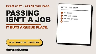 NYC Special Officer Eligible List Explained Exam 6327 What Happens After You Pass