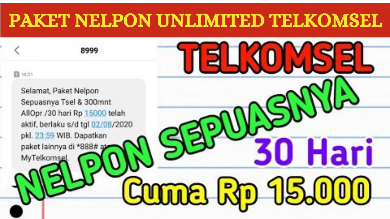 Paket Nelpon Telkomsel All Operator/kode Dial Paket Telkomsel