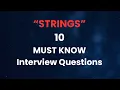 10 MUST KNOW JavaScript String Interview Questions Can u predict the output