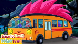 🚌Las ruedas del autobús son espeluznantes - Miedo música infantil | Pueblo Teehee