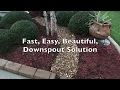 Gutter Guppy and Guppy Tails Beautiful Downspout Solution in less than an Hour