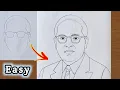 Dr Br Ambedkar Drawing Easy Ambedkar Drawing dr babasaheb ambedkar drawing