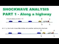 Shockwave analysis along a highway basic understanding