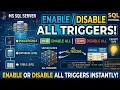 How to Enable or Disable All the Triggers on a Table Database and Server