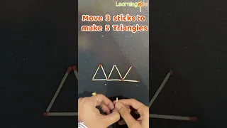 Matchstick Puzzle Puzzles with Answer Try to Solve Shape Puzzle - Only Brilliant Minds can Solve