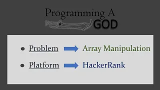 Array Manipulation HackerRank Competitive Programming