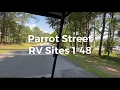 Margaritaville at Lake Lanier - Parrot Street RV sites 1-48 and the boat launch area