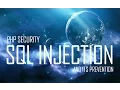 PHP Security - SQL Injection Example and Prevention