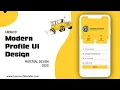 Modern Profile UI Design in Android Studio - Material Design 2020
