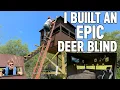 I Built the Most Insane Deer Blind EVER By Hand in the Middle of a Swamp Bed TV
