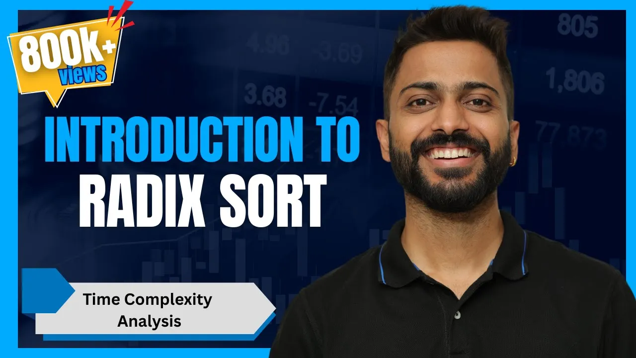 L-3.9: Radix Sort | Easiest explanation with example - YouTube thumbnail