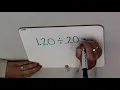 Dividing Decimals Using Place Value Blocks