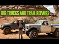 Wheeling these big rigs and fixing along the way Moab Utah