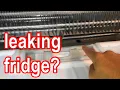 DIY how to fix freezer leaking into refrigerator Frozen drain plugged in Kenmore Coldspot 106