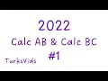 2022 AP Calculus AB AP Calculus BC Exam FRQ