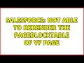 Salesforce Not able to Rerender the pageblockTable of vf page 3 Solutions