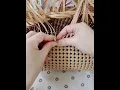 Lagu Frosted texture rattan tote weaving tips