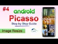 Resize image into imageView Picasso library for android Tutorial