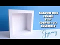 Shadow box frame 8 x8 depth 3 of assembly using cutting machines cricut or others