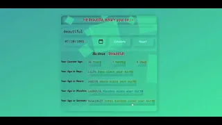 Age Calculator HTML CSS JavaScript 2022 JavaScript Tutorial for Beginners Real Time Example