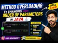 253 Method overloading possible by changing order of parameters in Java Selenium Java 2026