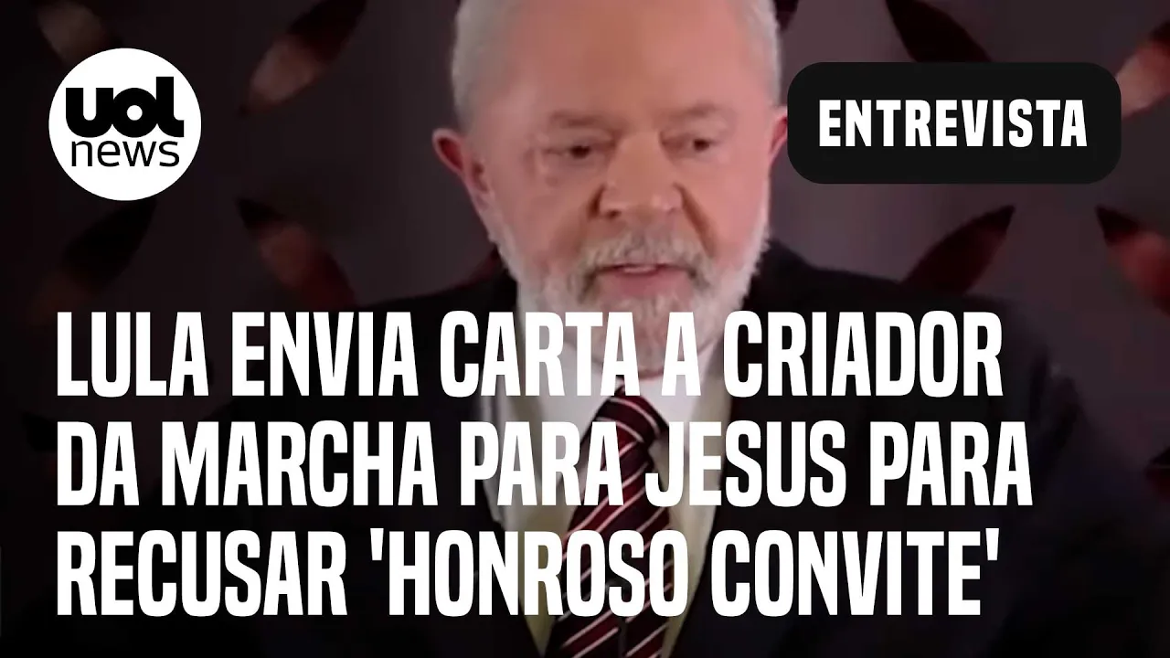 Lula recusa 'honroso convite' para a Marcha para Jesus; Bergamo: 'Não mistura religião e política'