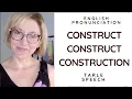 Learn to Pronounce CONSTRUCT CONSTRUCT CONSTRUCTION - American English Heteronym Pronunciation