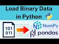 Load Binary Data in Python with Numpy Pandas
