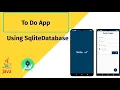 To Do List App Introduction Using Sqlite DataBase 2020