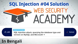 Lab 04 SQL injection attack querying the database type and version on MySQL and Microsoft